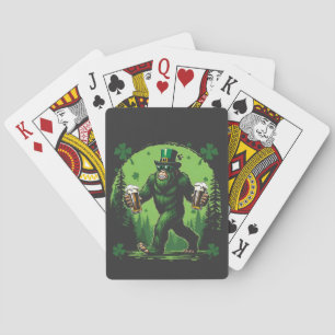Beer St. Patrick's Day Big Food Sasquashe Funny Playing Cards