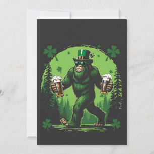 Beer St. Patrick's Day Big Food Sasquashe Funny Save The Date