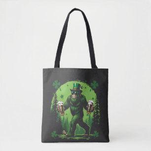Beer St. Patrick's Day Big Food Sasquashe Funny Tote Bag