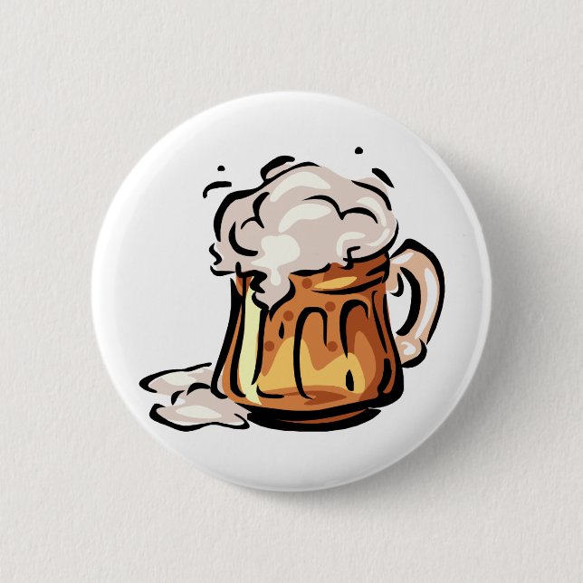 Beer Stein for Octoberfest 2 Inch Round Button (Front)
