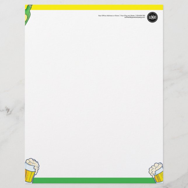 Beer Store | Personalize Business LetterHead (Front)