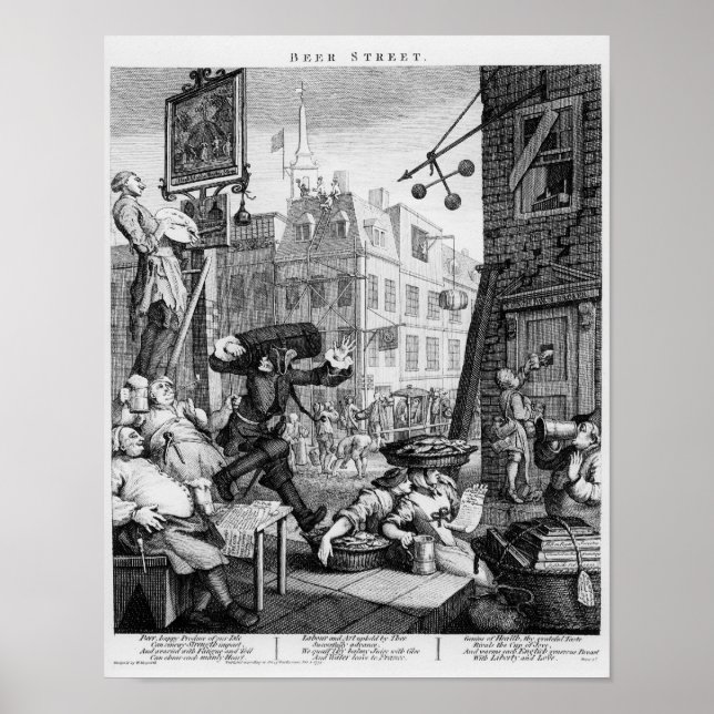 Beer Street, 1751 Poster (Front)