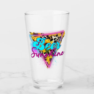 Beer & Sunshine Glass