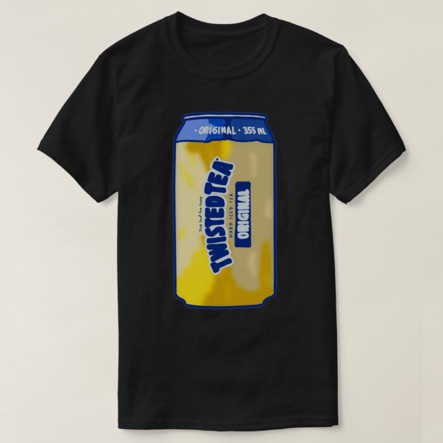 Beer sweet tea twisted tea can T-Shirt (Design Front)