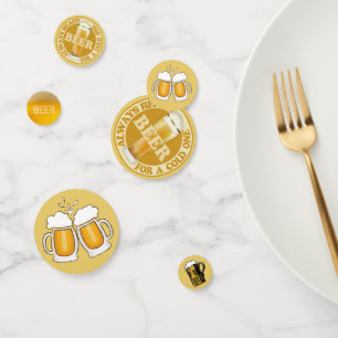 BEER table confetti