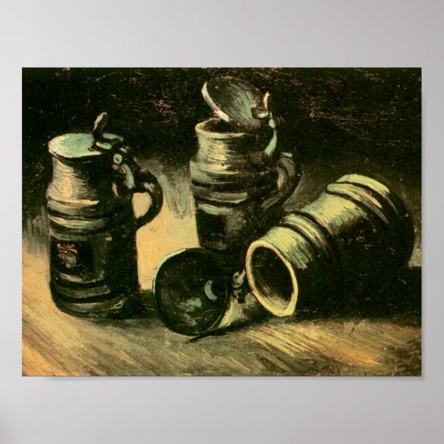 Beer Tankards Van Gogh Fine Art Poster (Front)