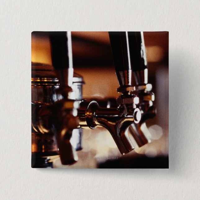 Beer Taps 2 Inch Square Button (Front)