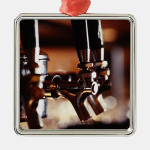 Beer Taps Metal Ornament