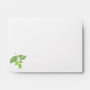 Beer Tasting Party Invitation Envelope, hops Envelope