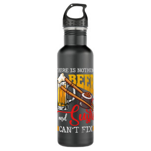 Beer There Is Nothing Beer And Sushi Cant Fix Sush 710 Ml Water Bottle