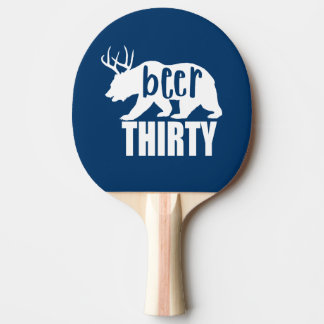 Beer Thirty Ping Pong Paddle - Block Letter