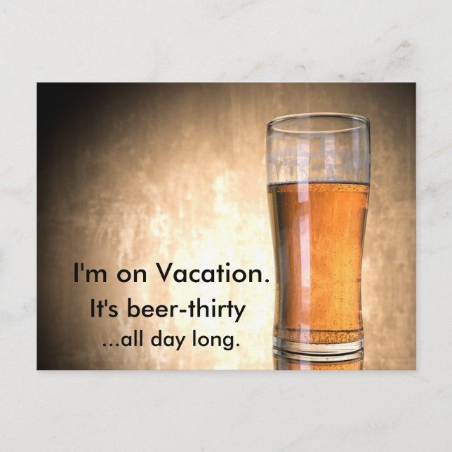 Beer Thirty Postcard (Front)