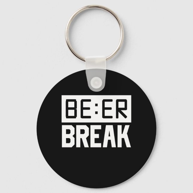 Beer Time Break Keychain (Front)