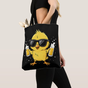 Beer Time Madafakas Funny Meme Duck Goose Retro Tote Bag