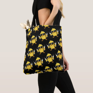 Beer Time Madafakas Funny Meme Duck Goose Retro Tote Bag