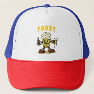 Beer Toast Mascot Trucker Hat