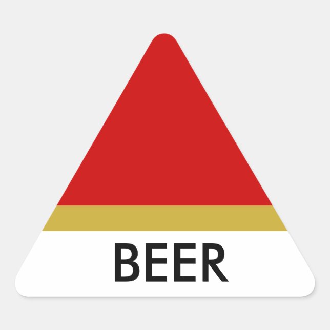 BEER triange sticker (Front)