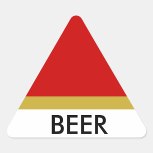 BEER triange sticker