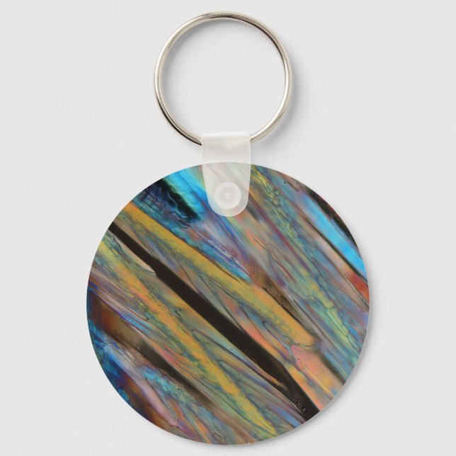 Beer under the microscope keychain (Front)