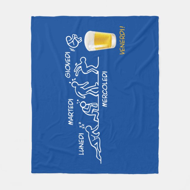 Beer-volution Fleece Blanket (Front)