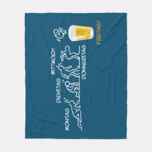 Beer-volution Fleece Blanket