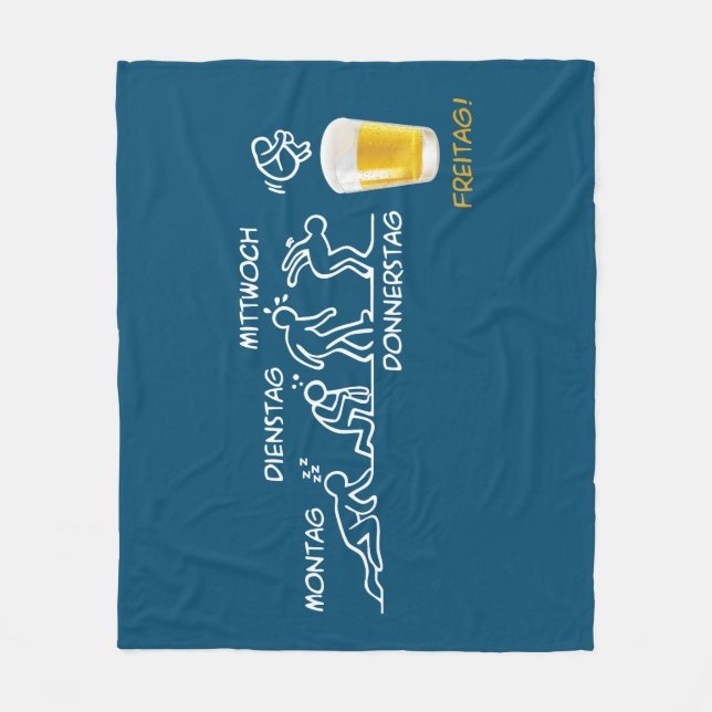 Beer-volution Fleece Blanket (Front)