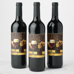 Beer vs Wine Label