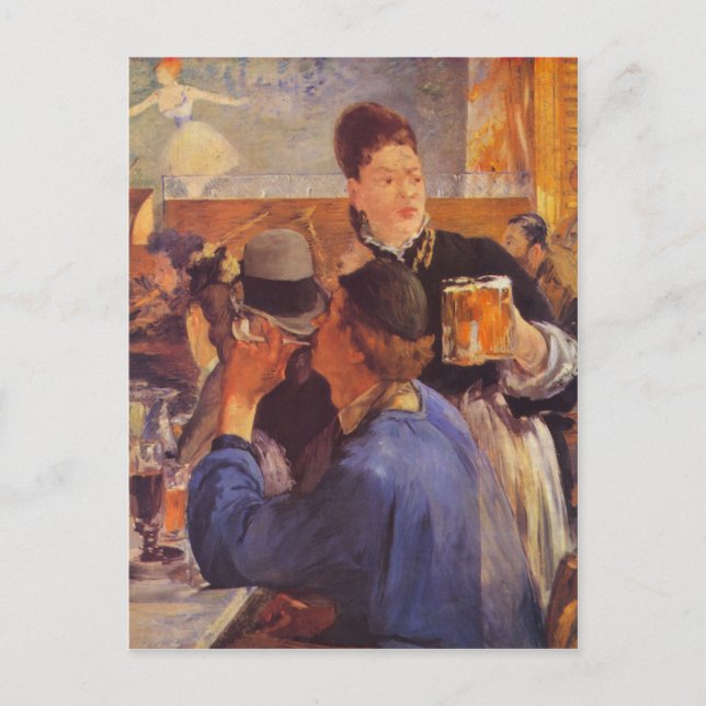 Beer Waitress by Edouard Manet Postcard (Front)