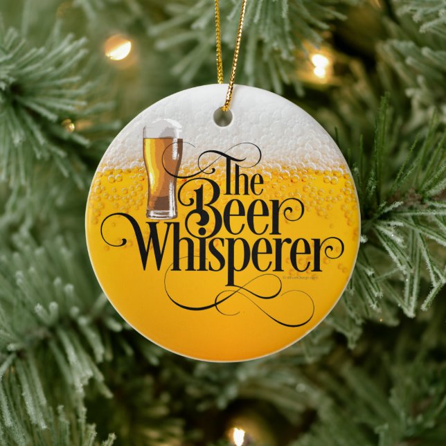 Beer Whisperer Ceramic Ornament (Tree)