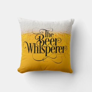 Beer Whisperer Throw Pillow