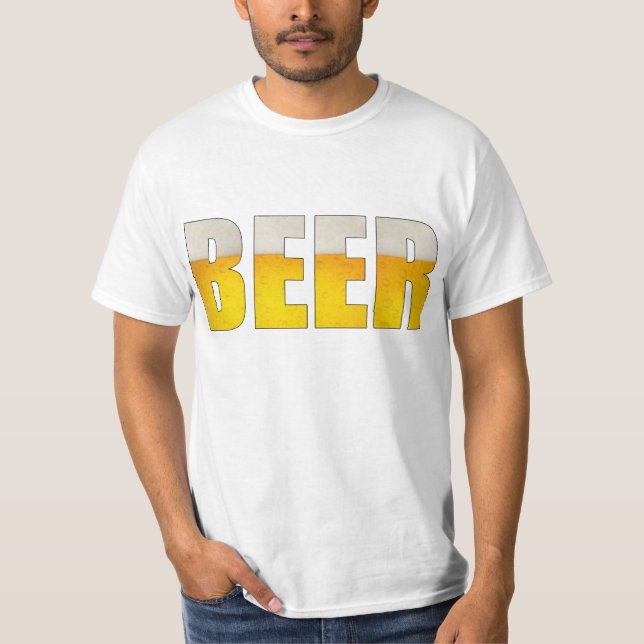Beer White Value T-Shirt (Front)