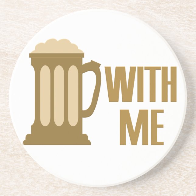 Beer With Me coaster (Front)