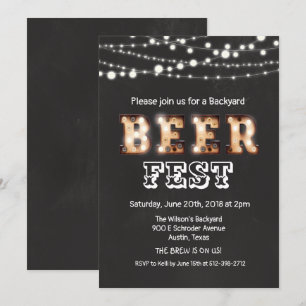 Beerfest Beer Festival Invitation
