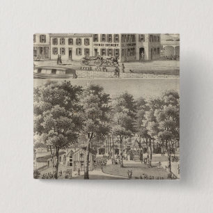 Beergarden and brewery of CL Centlivre 2 Inch Square Button