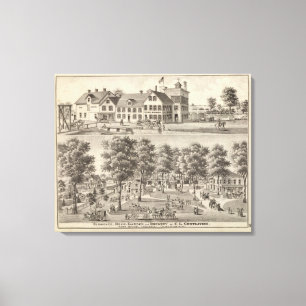 Beergarden and brewery of CL Centlivre Canvas Print