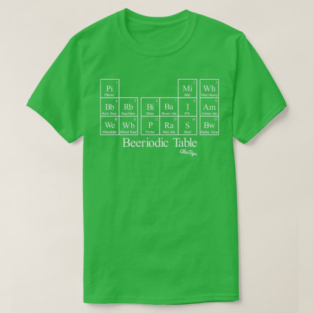 Beeriodic Table light T T-Shirt (Design Front)