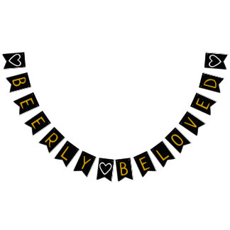 Beerly Beloved Co-Ed Wedding Bridal Shower Bunting Flags