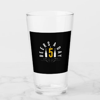 Beers A Day Glass