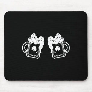 Beers Breast Drinking Lover St Patricks Irish Clov Mouse Pad