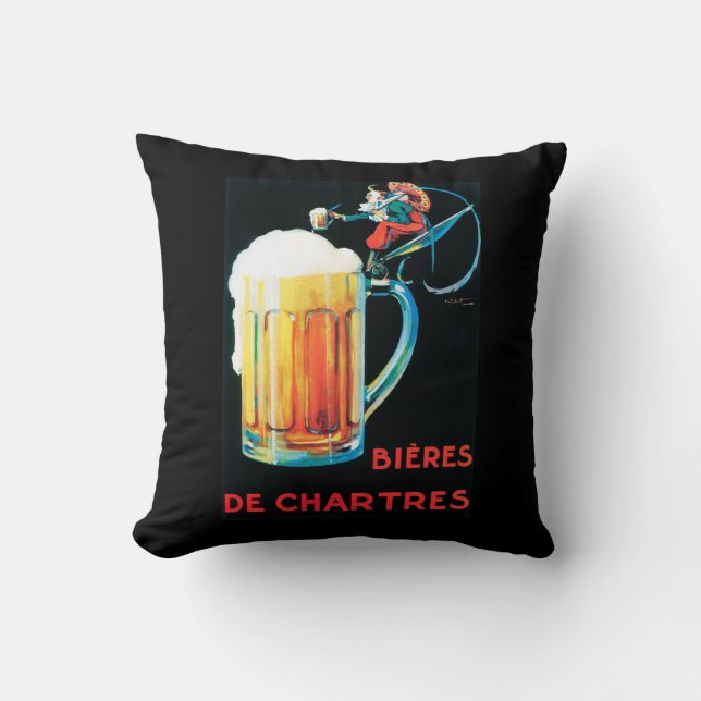 Beers of Chartres Promotional Poster Throw Pillow (Front)