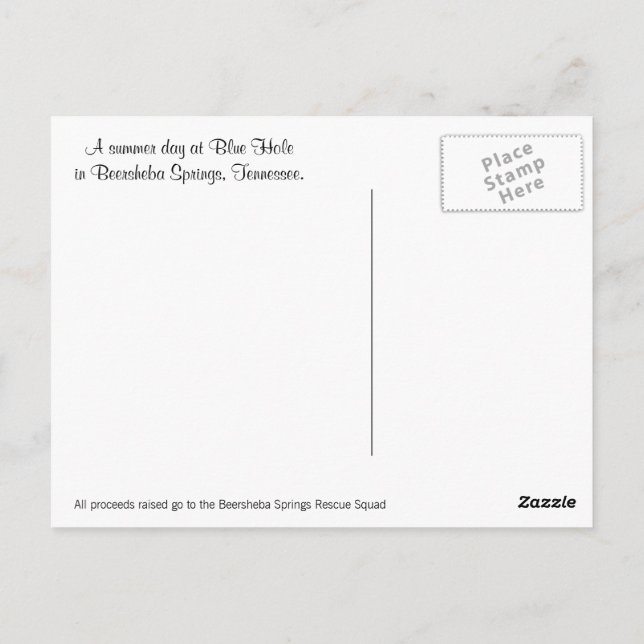 Beersheba Springs Postcard (Back)