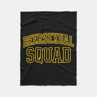 Beerual Squad Matching Group Bachelor Party Design Fleece Blanket