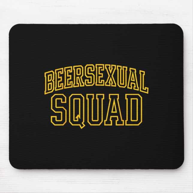 Beerual Squad Matching Group Bachelor Party Design Mouse Pad (Front)