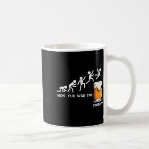 Beervolution Beer Evolution Week Friday Funny Coffee Mug