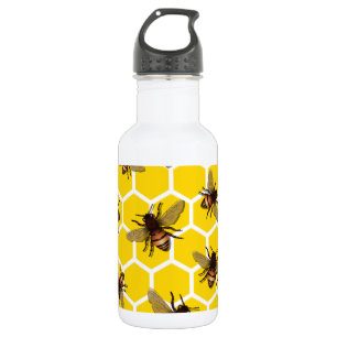 Bees All Over Honeycomb Beekeeper Bee Apiary 532 Ml Water Bottle