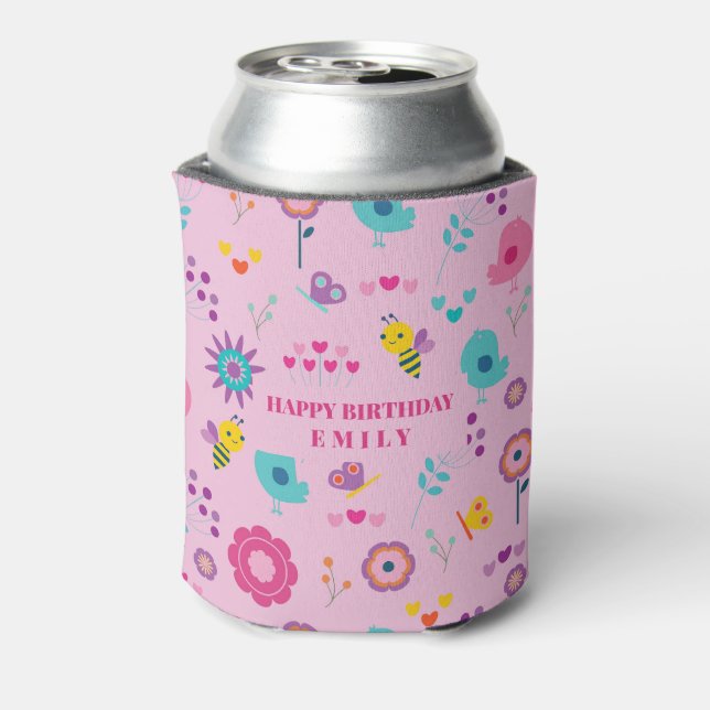 Bees And Birds Can Cooler (Can Back)