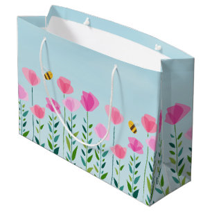 Bees and Blossoms Large Gift Bag