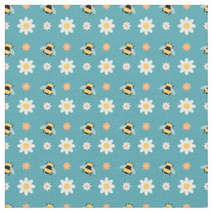 Bees and Flowers Fabric