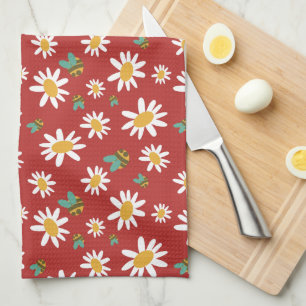 Bees and Flowers Kitchen Towel