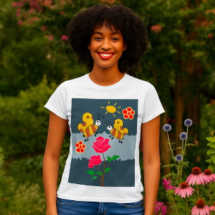 Bees And Flowers T-Shirt
